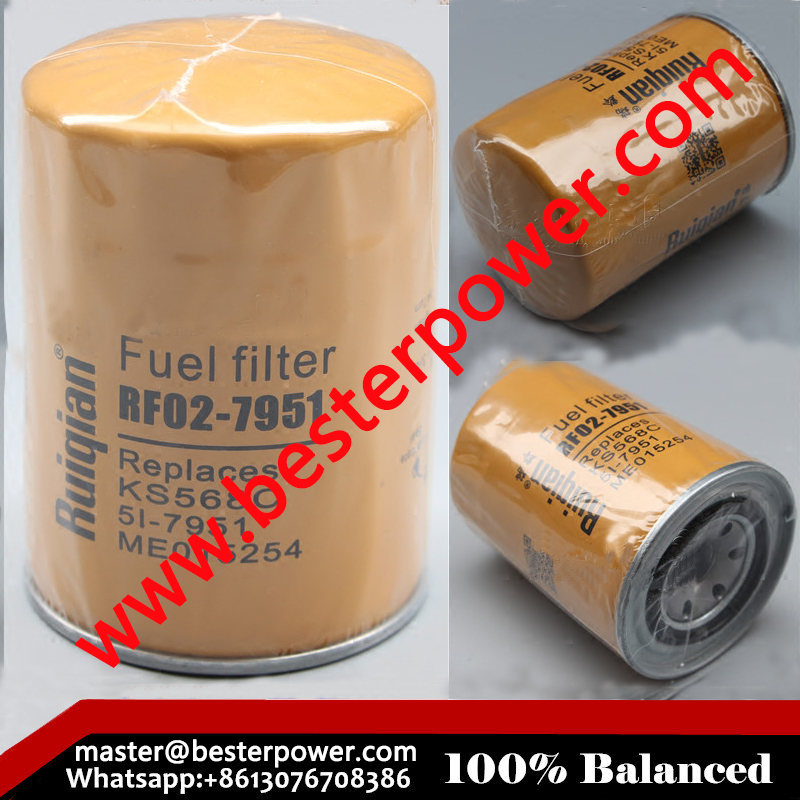 5I-7951 FF5089 P550932 ME035829 ME035393 ME015254 Excavator fuel filter High quality